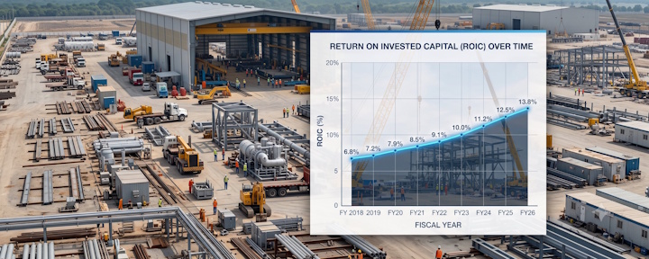ROIC and EPC / Capital Goods over the years